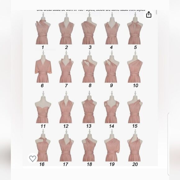 Infinity Bandeau Convertible Bridesmaid Dress Multiway Wrap Long Wedding… - Picture 4 of 16